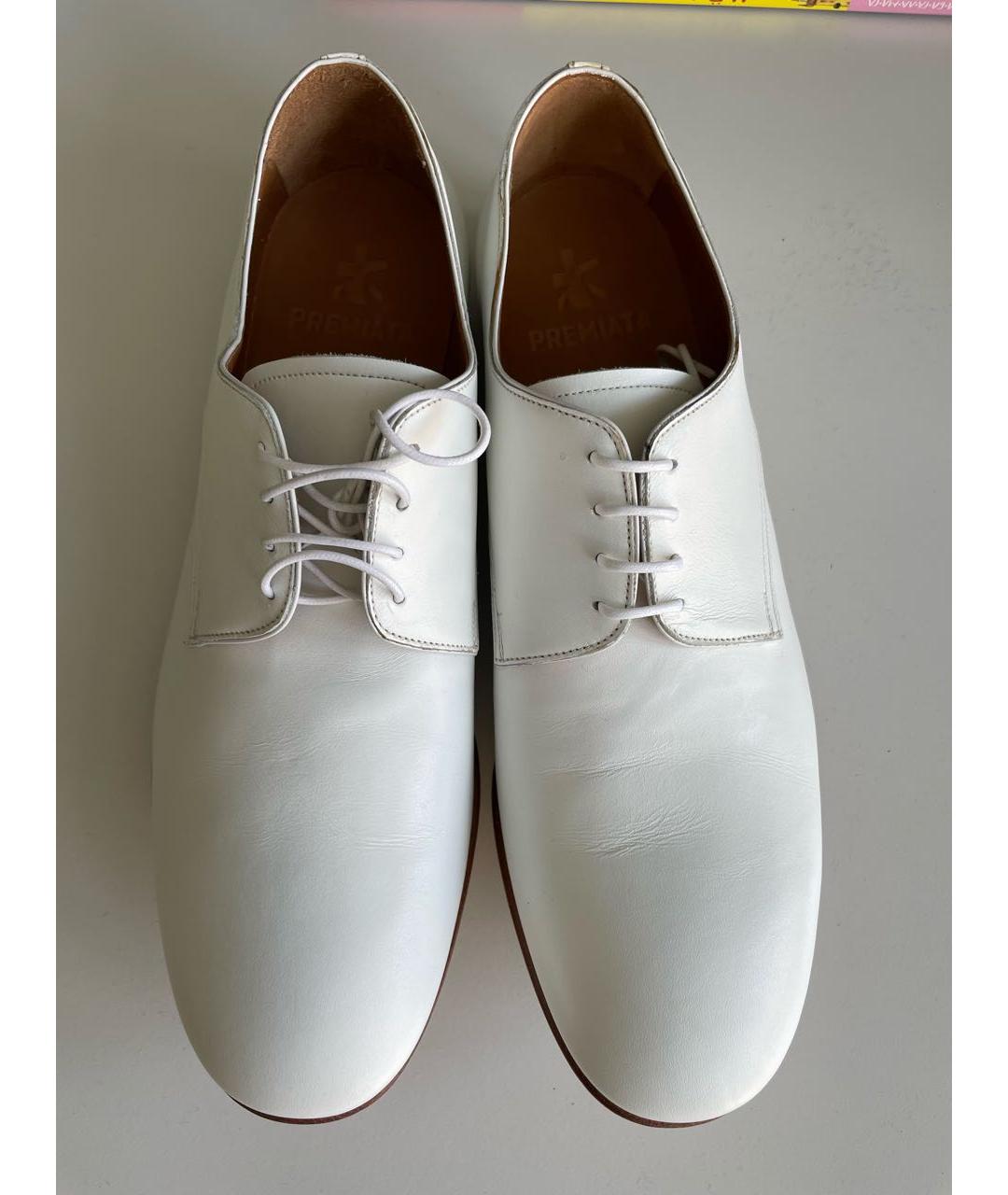 PREMIATA Белые кожаные туфли, фото 5
