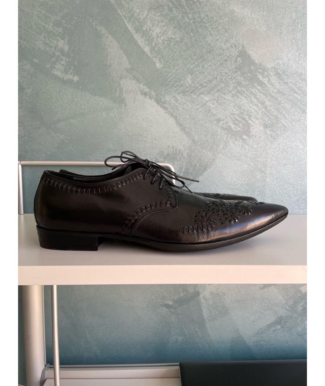 GIANNI BARBATO Черные кожаные туфли, фото 9