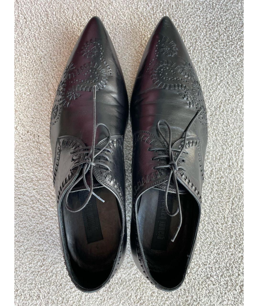 GIANNI BARBATO Черные кожаные туфли, фото 3