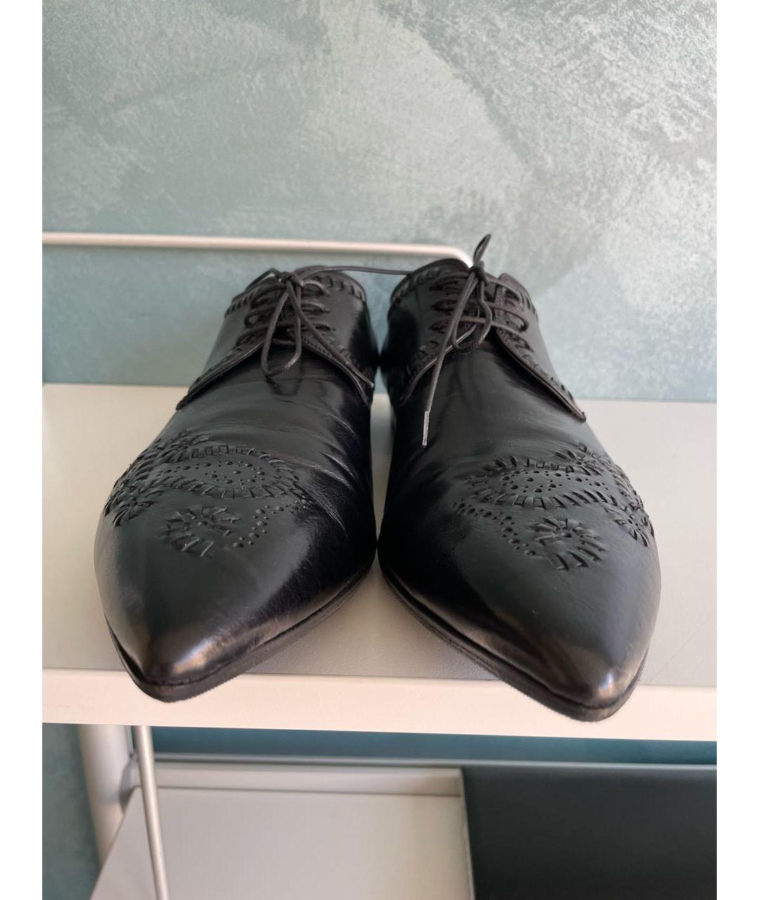 GIANNI BARBATO Черные кожаные туфли, фото 2