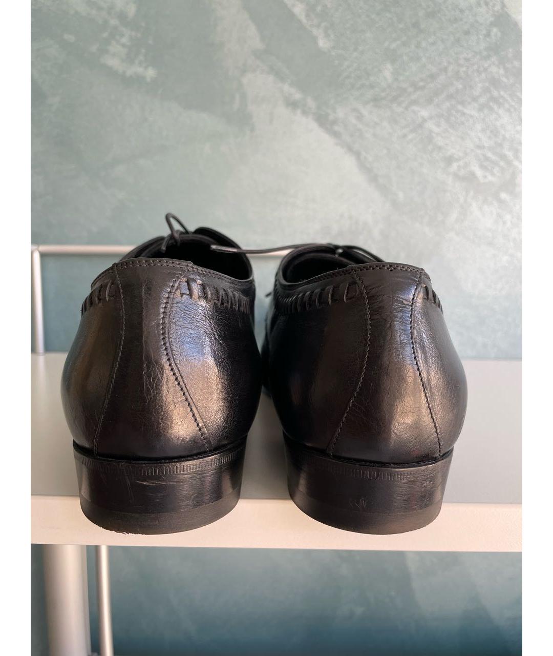 GIANNI BARBATO Черные кожаные туфли, фото 4