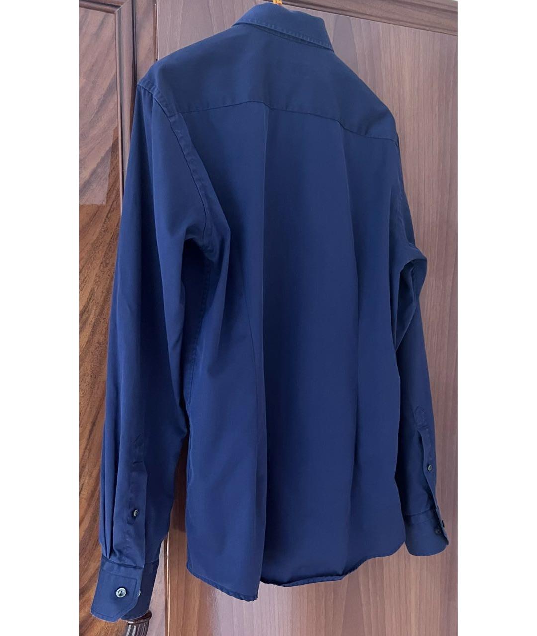 ETON Темно-синяя хлопковая классическая рубашка, фото 2