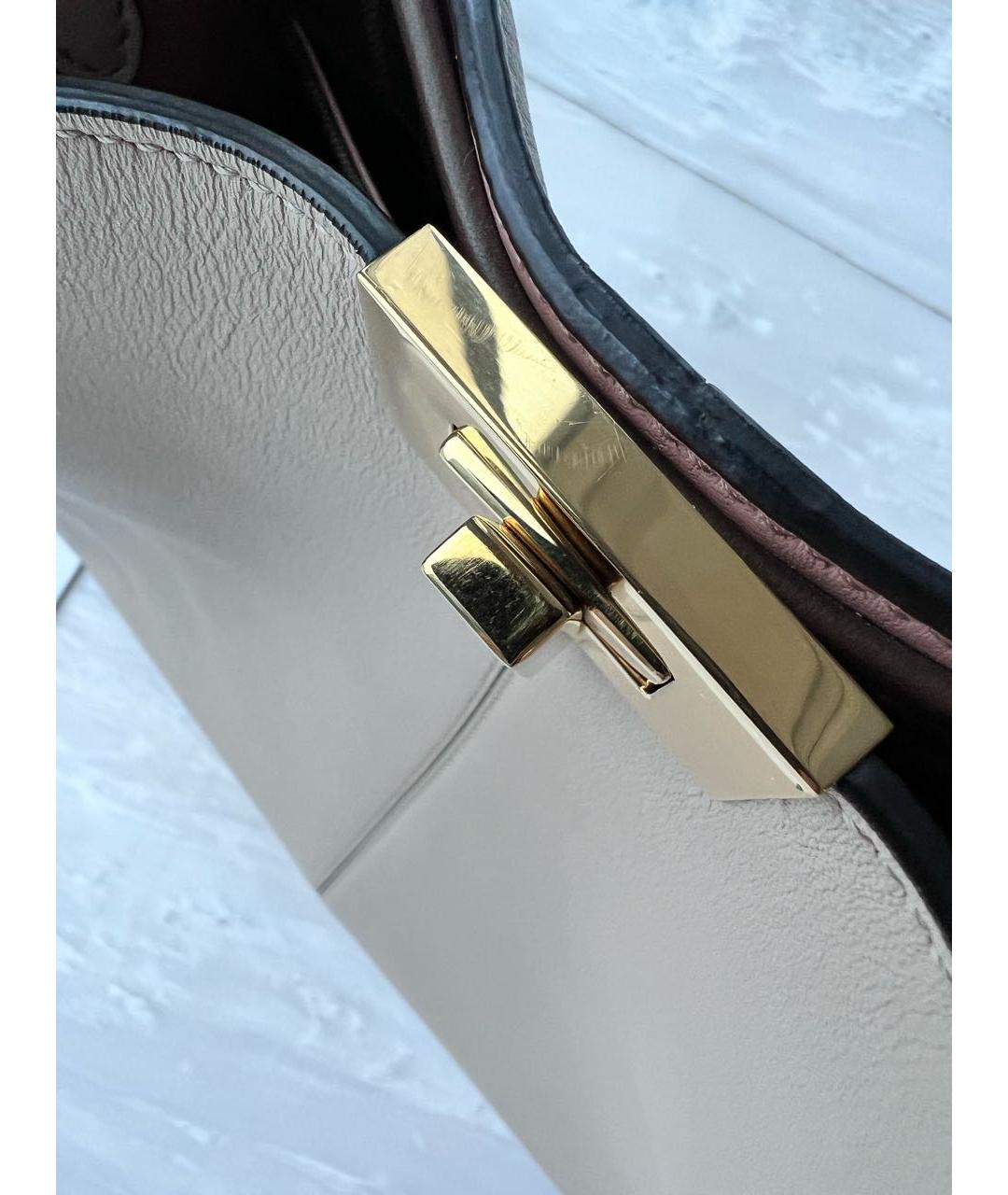 FENDI Бежевая кожаная сумка тоут, фото 7