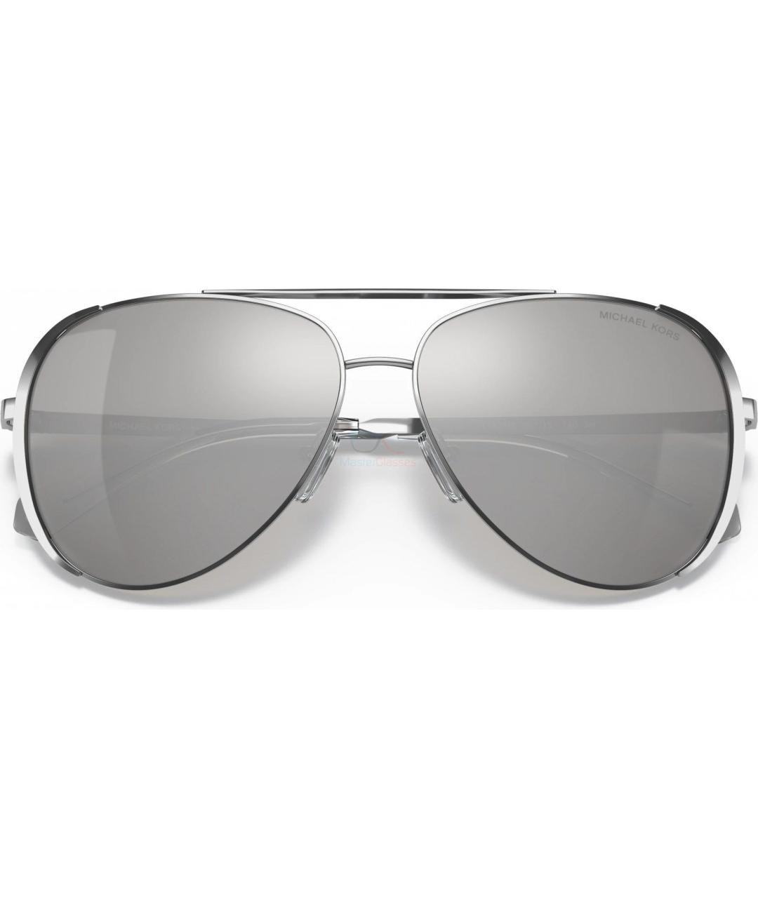 MICHAEL KORS Серебряные металлические солнцезащитные очки, фото 9