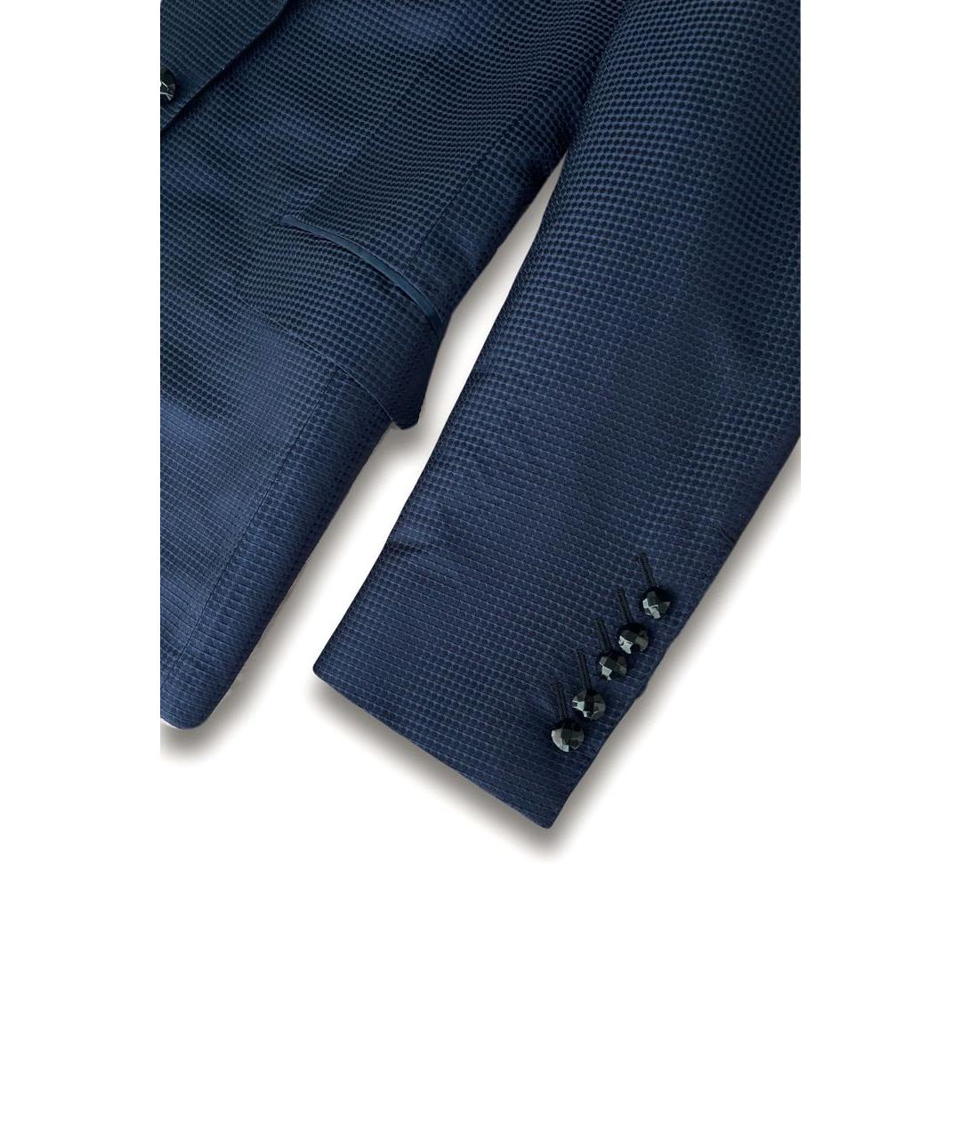 BILLIONAIRE Темно-синий шелковый пиджак, фото 4