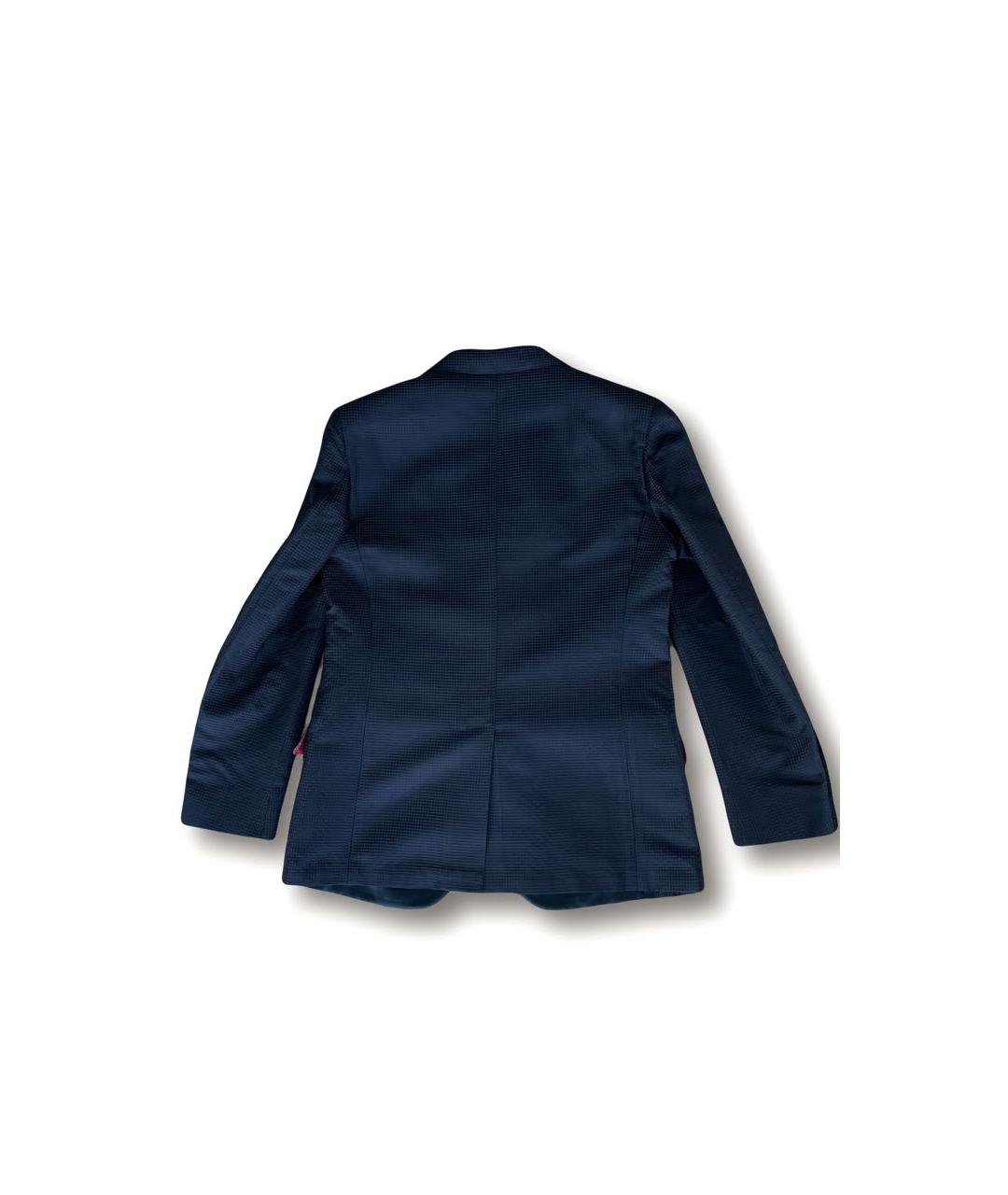 BILLIONAIRE Темно-синий шелковый пиджак, фото 2