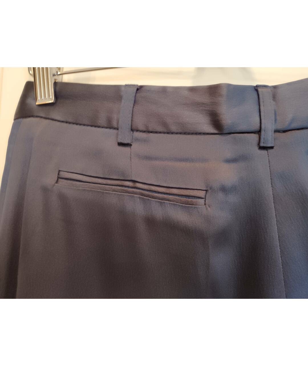 GIANFRANCO FERRE Темно-синие прямые брюки, фото 4