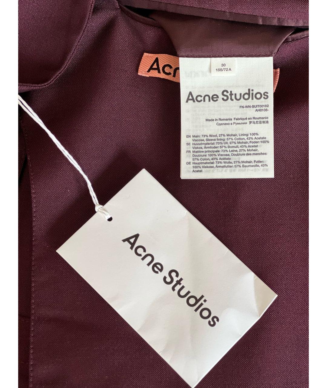 ACNE STUDIOS Коричневый шерстяной жакет/пиджак, фото 6