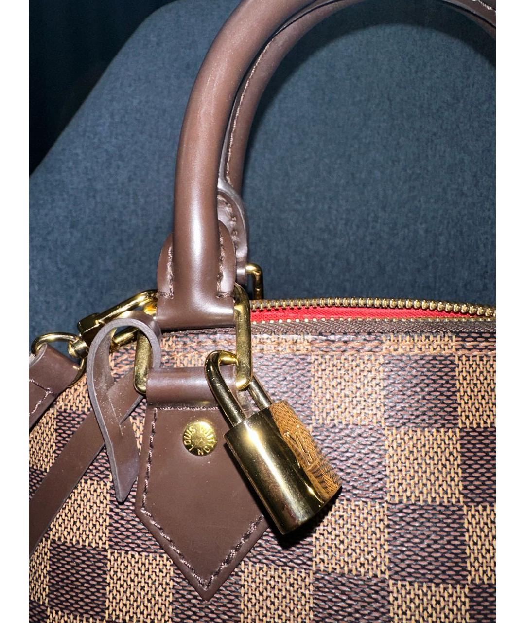 LOUIS VUITTON Коричневая сумка с короткими ручками, фото 5