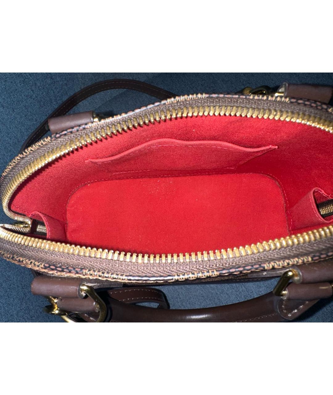 LOUIS VUITTON Коричневая сумка с короткими ручками, фото 7