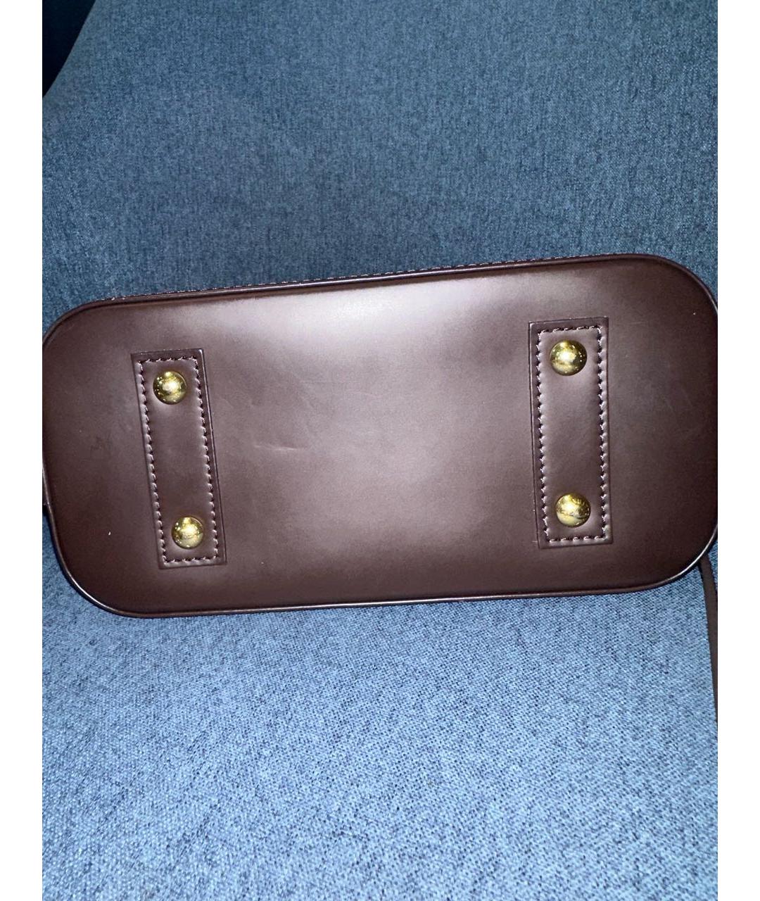 LOUIS VUITTON Коричневая сумка с короткими ручками, фото 3