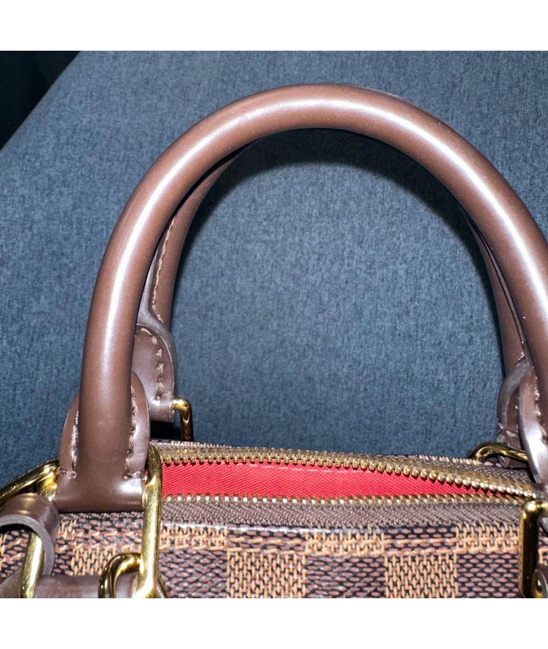 LOUIS VUITTON Коричневая сумка с короткими ручками, фото 4