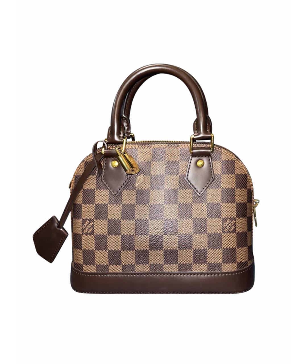 LOUIS VUITTON Коричневая сумка с короткими ручками, фото 1