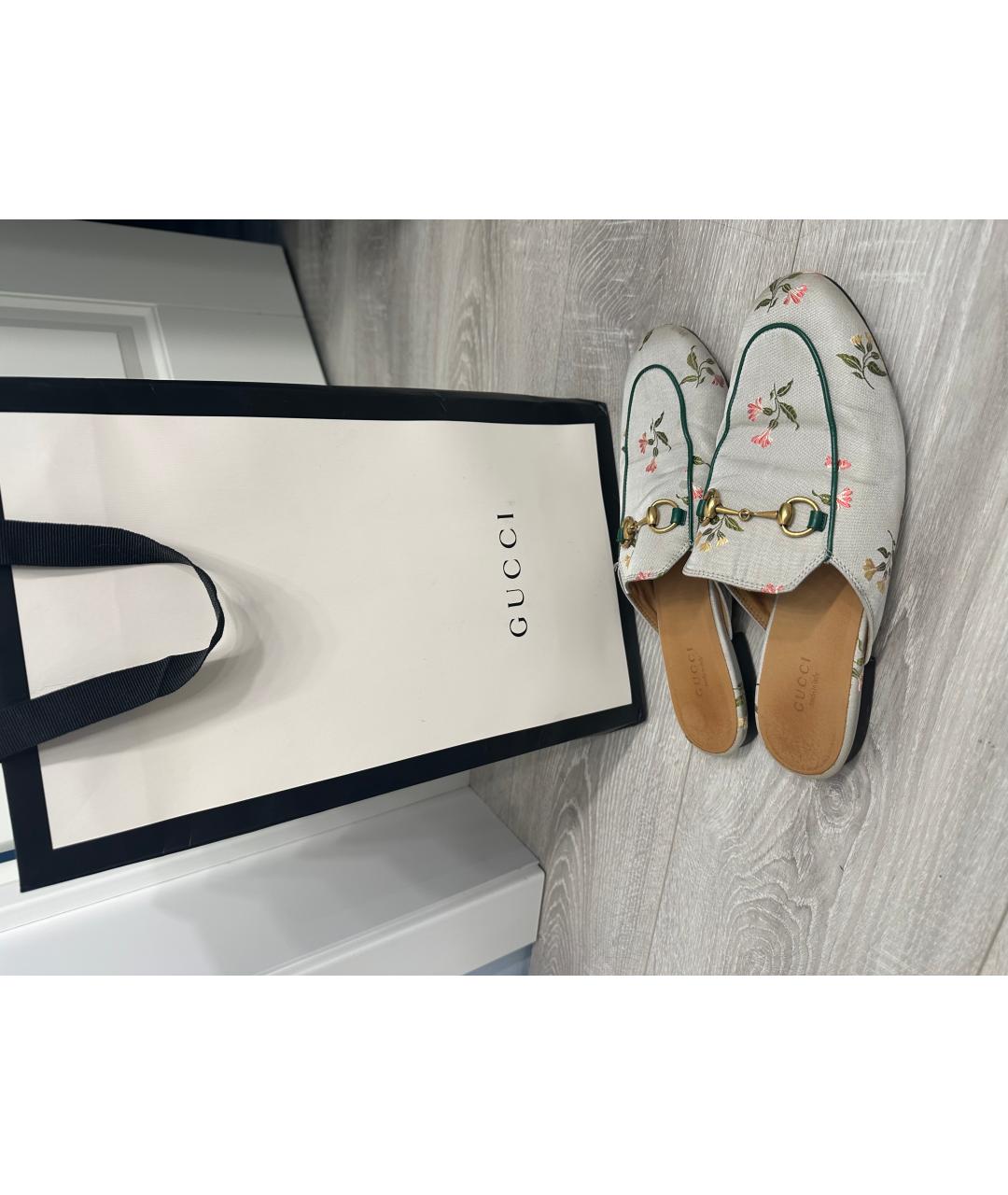 GUCCI Мульти текстильные мюли, фото 4