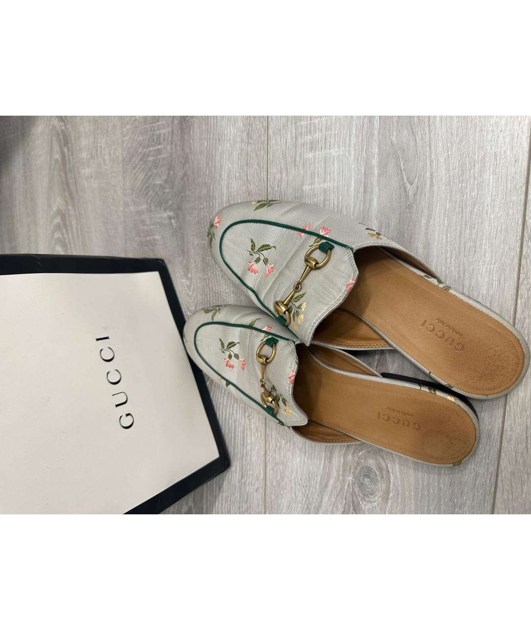 GUCCI Мульти текстильные мюли, фото 3