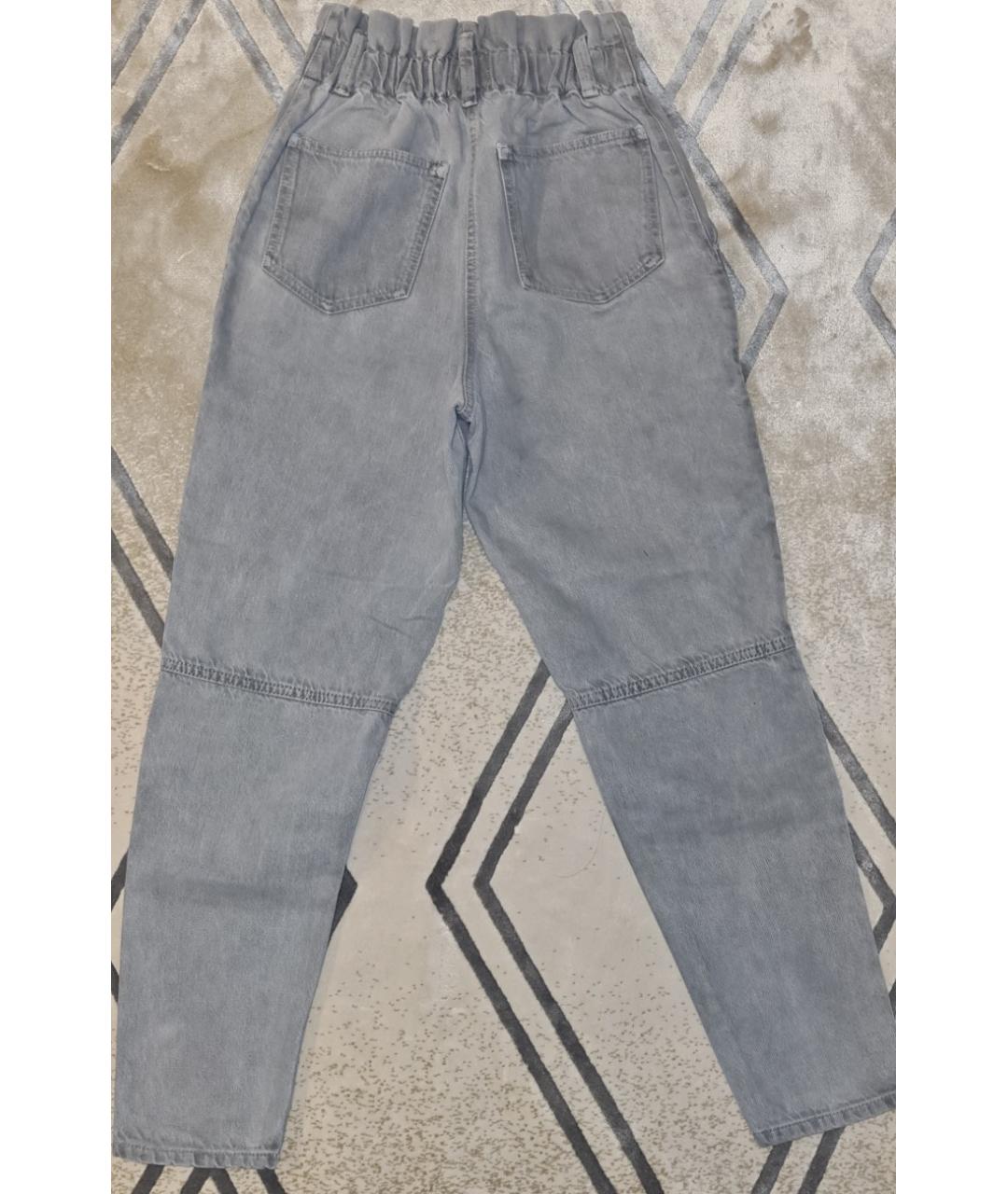 IRO Серые хлопковые прямые джинсы, фото 2