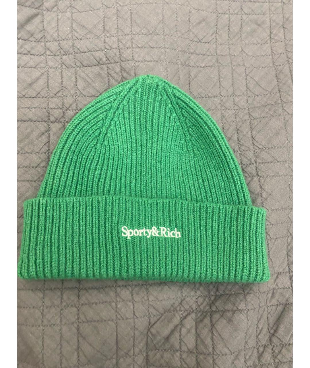 SPORTY AND RICH Зеленая шапка, фото 2
