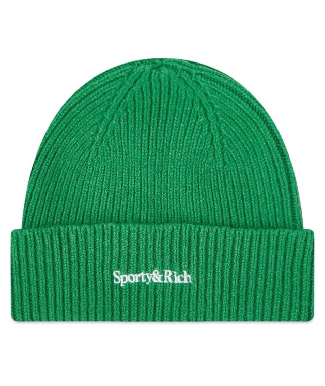 SPORTY AND RICH Зеленая шапка, фото 1