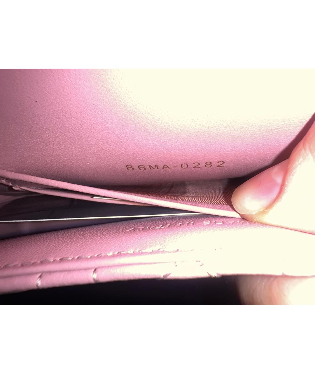 CHRISTIAN DIOR PRE-OWNED Розовая кожаная сумка через плечо, фото 5