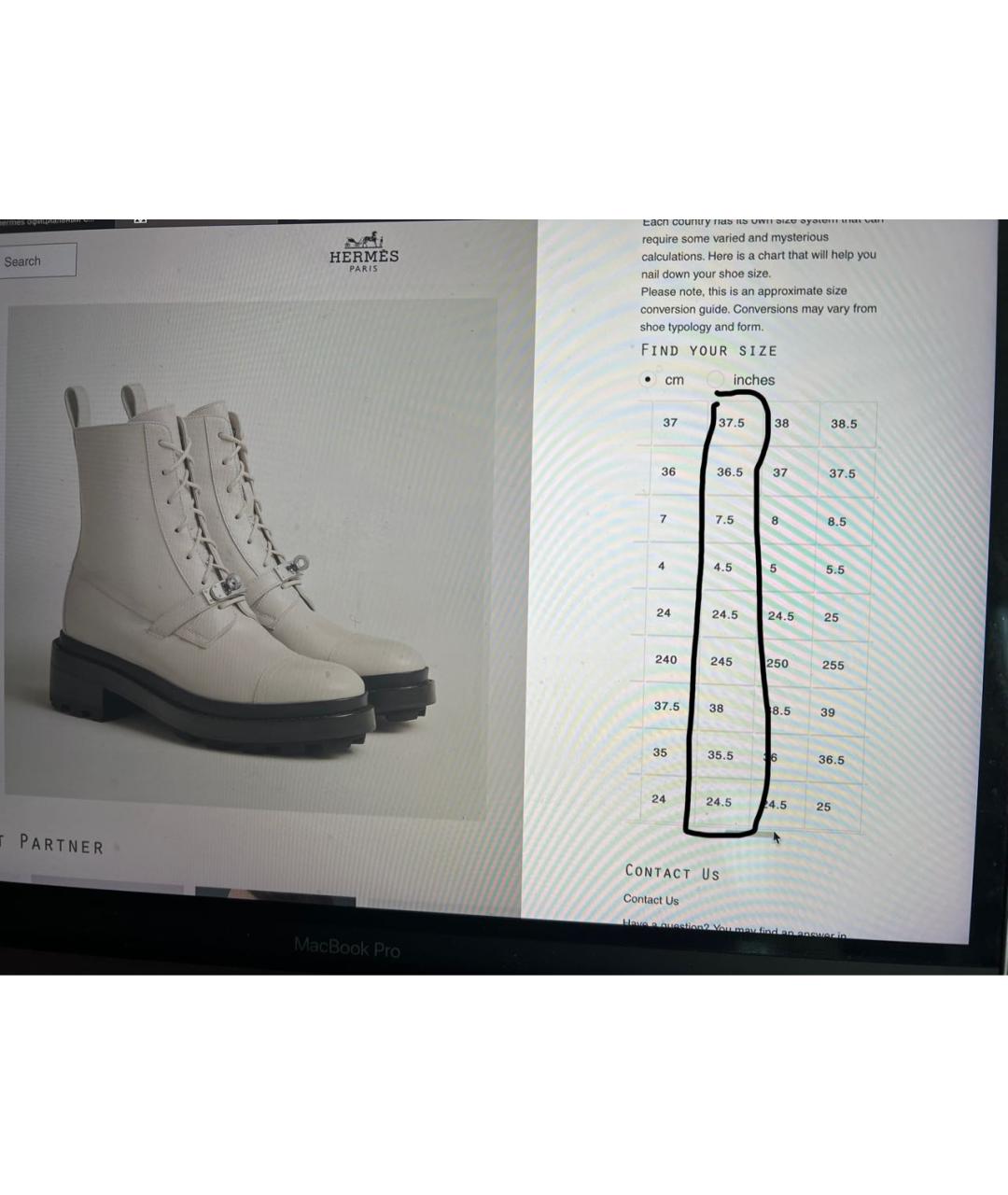 HERMES Белые кожаные ботинки, фото 7