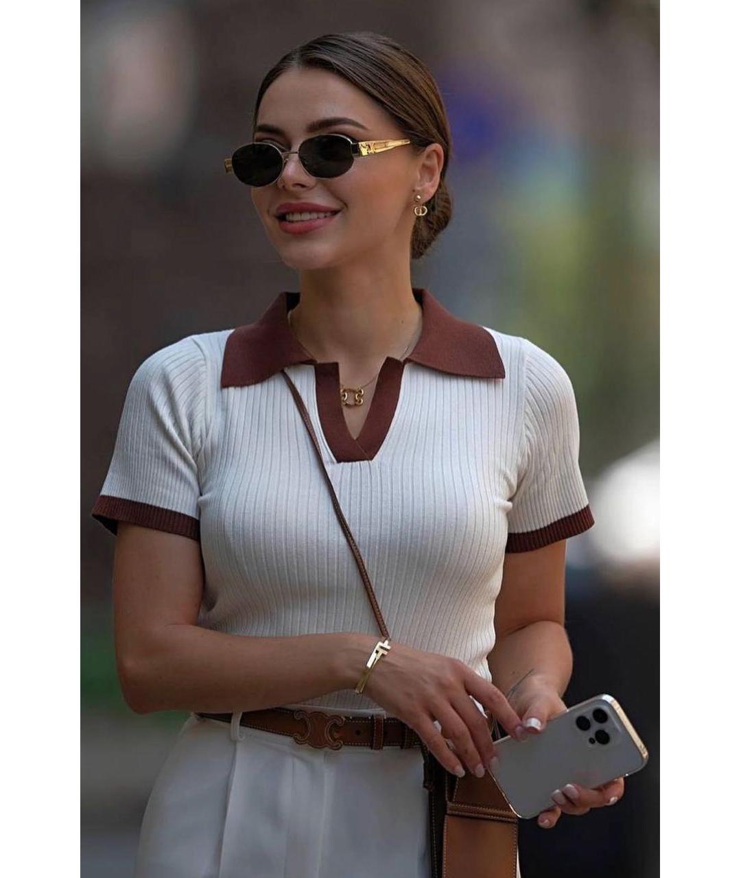 CELINE Золотые металлические солнцезащитные очки, фото 6