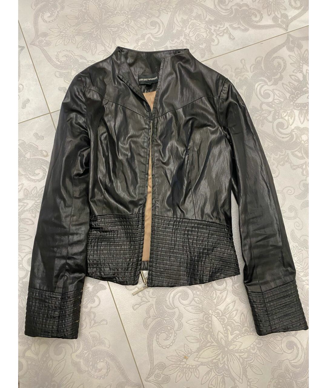 EMPORIO ARMANI Черный вискозный жакет/пиджак, фото 4