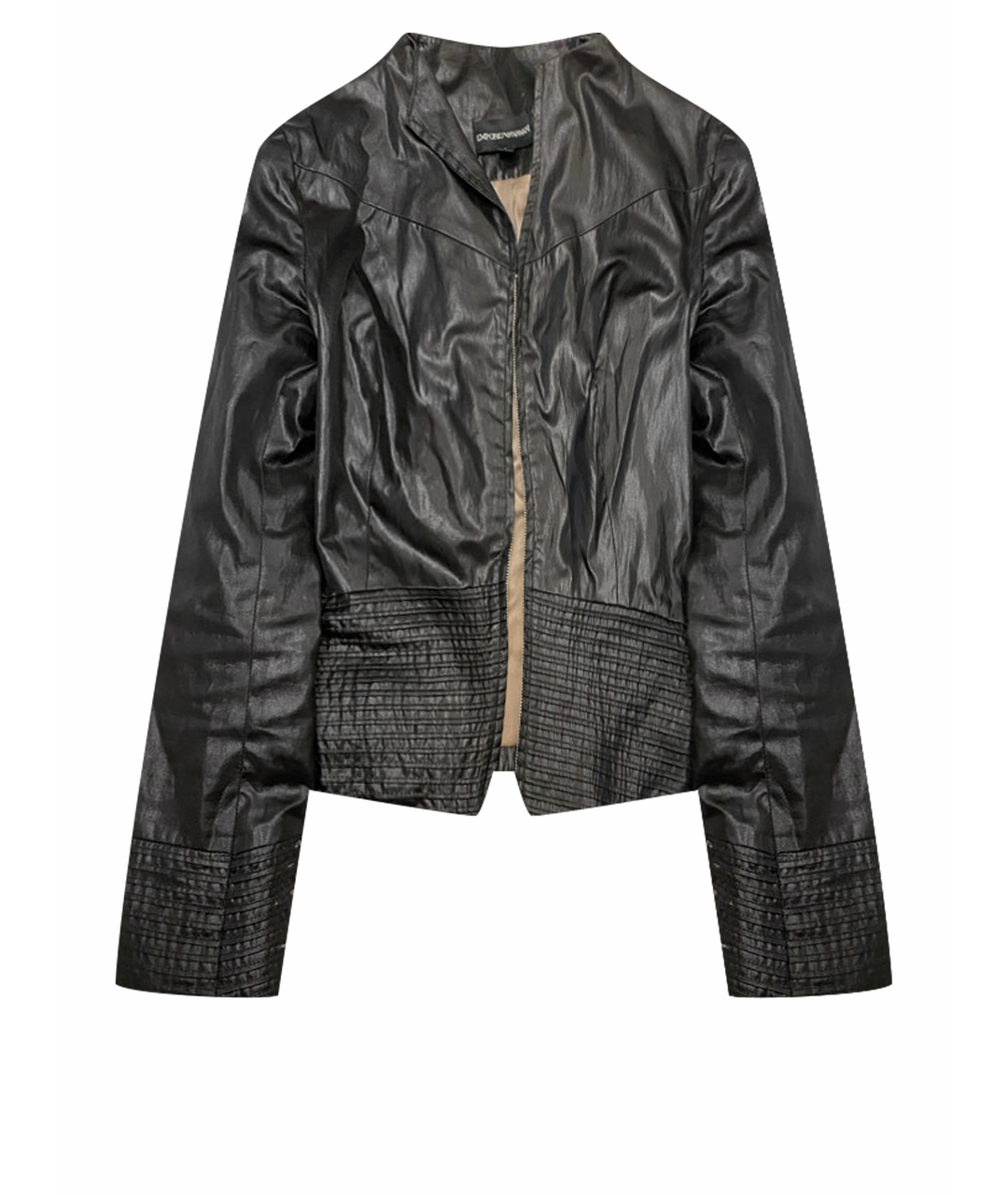 EMPORIO ARMANI Черный вискозный жакет/пиджак, фото 1