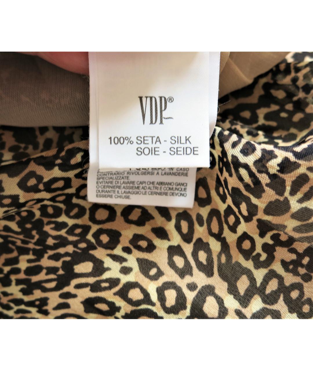 VDP Коричневый шелковый комбинезон, фото 8