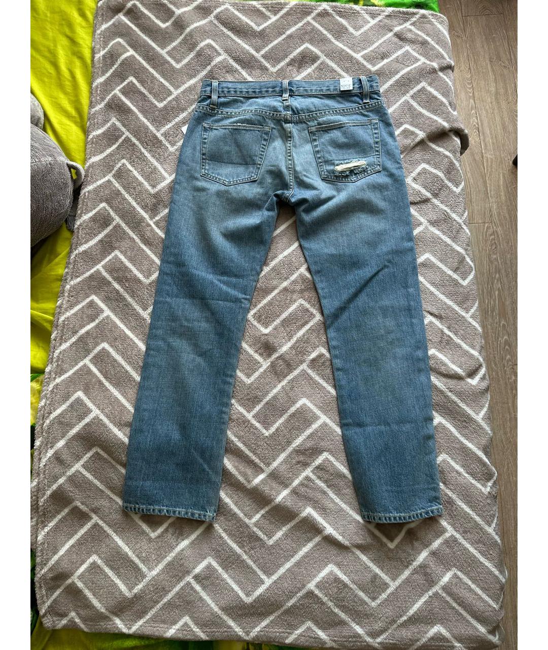 NSF Синие хлопковые джинсы слим, фото 2