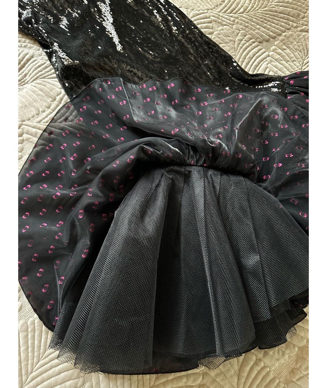 THE ATTICO Черное коктейльное платье, фото 8