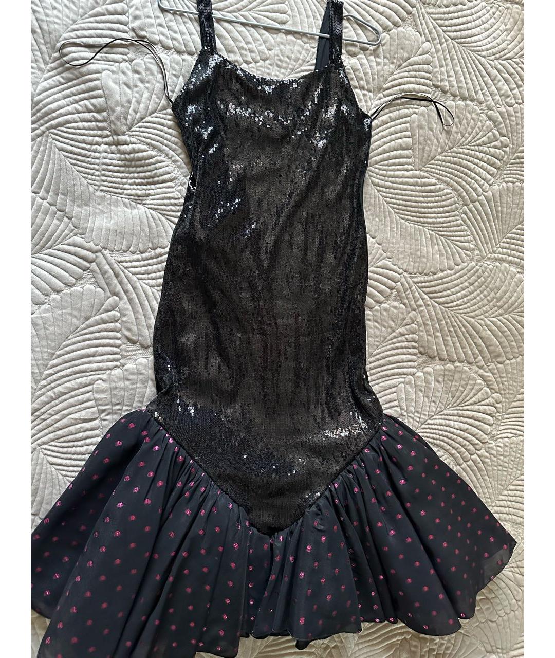THE ATTICO Черное коктейльное платье, фото 7