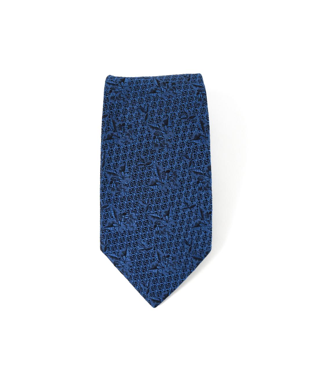 NINA RICCI Синий шелковый галстук, фото 4
