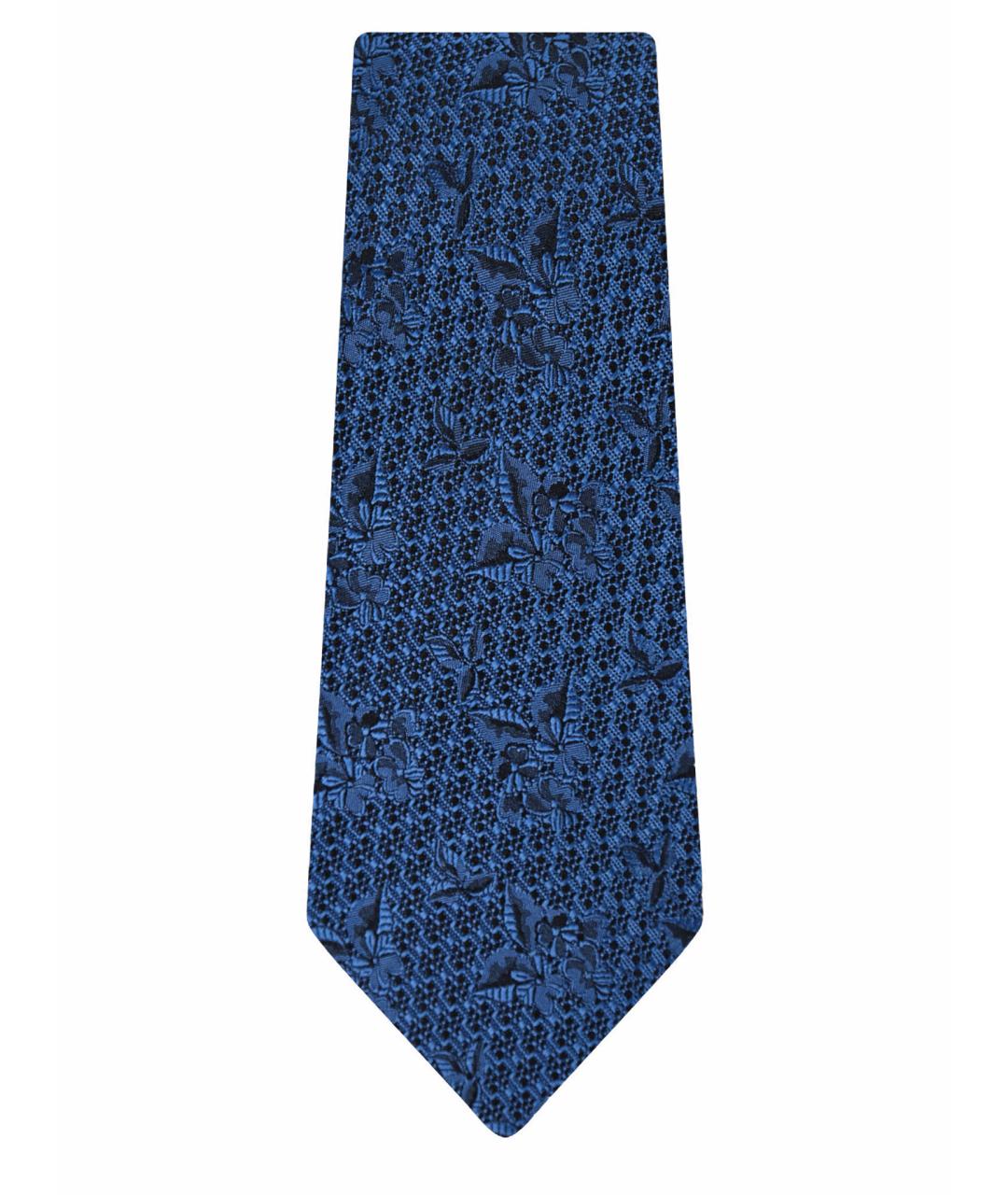 NINA RICCI Синий шелковый галстук, фото 1