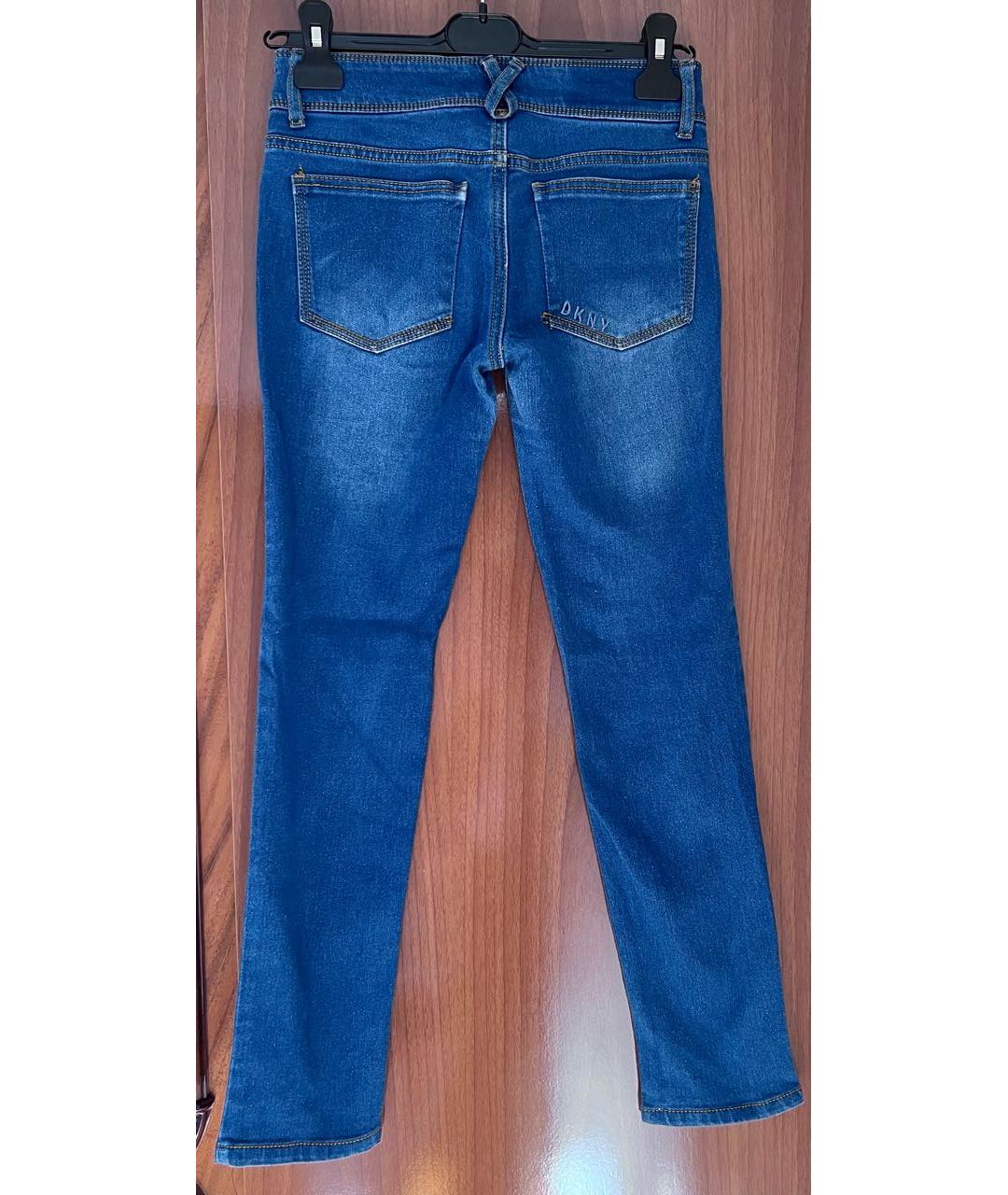 DKNY Темно-синие хлопковые детские джинсы, фото 2