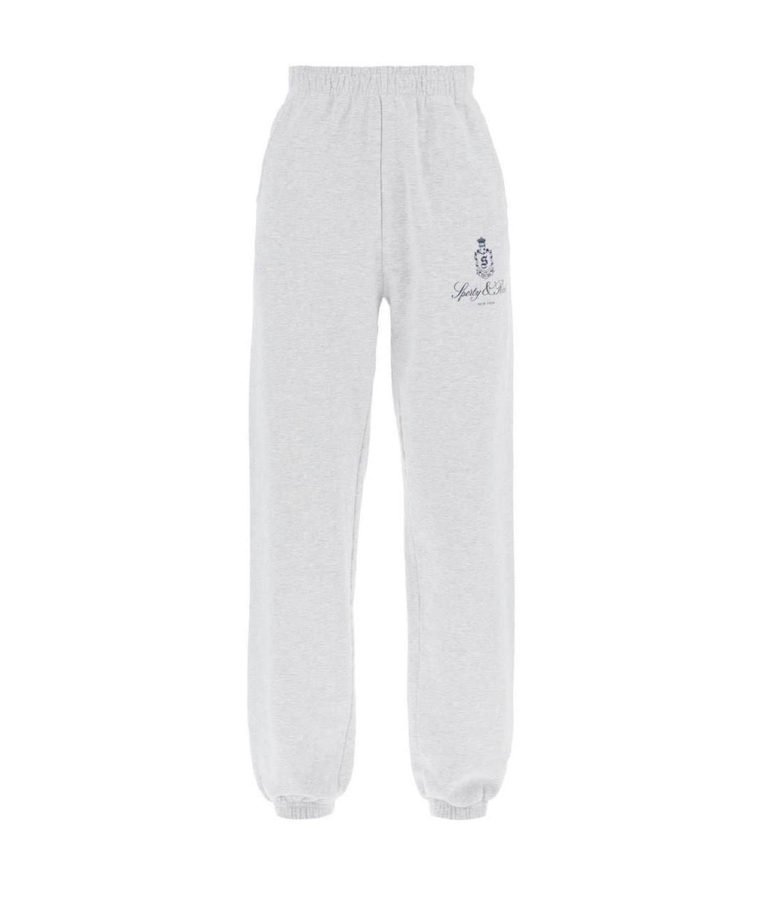 SPORTY AND RICH Серый хлопковый костюм с брюками, фото 2