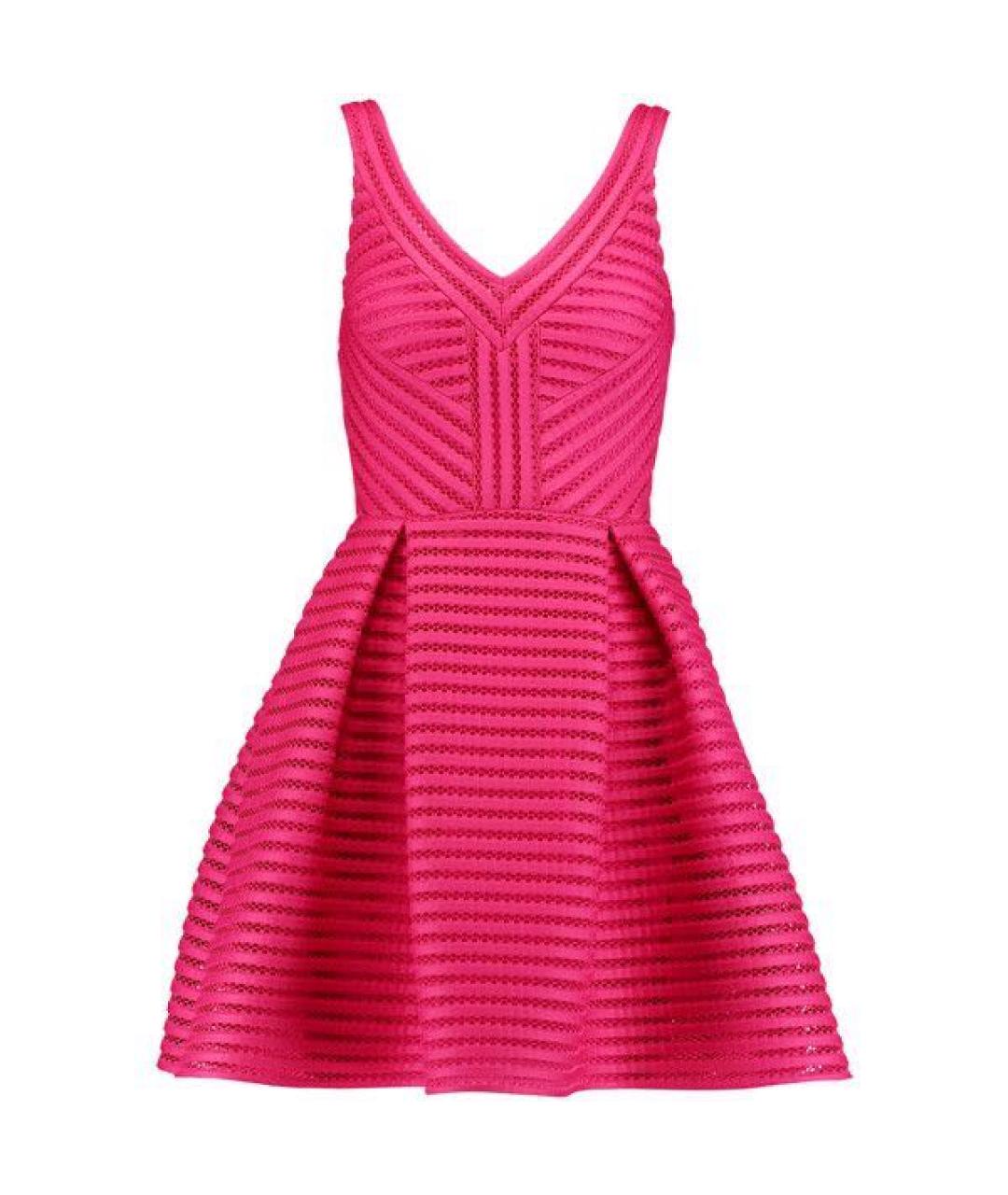MAJE Розовое коктейльное платье, фото 1