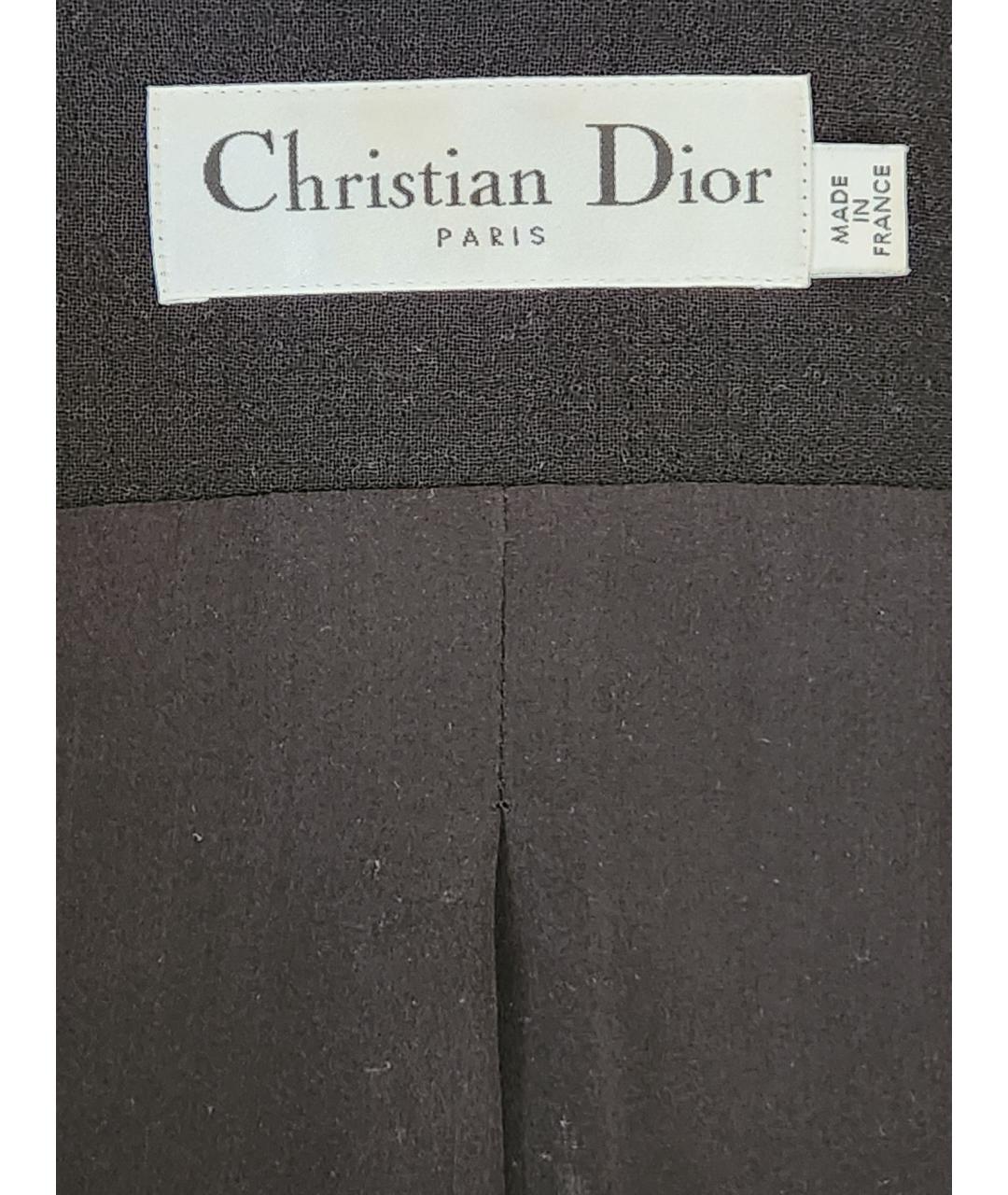 CHRISTIAN DIOR PRE-OWNED Черный шерстяной жилет, фото 4