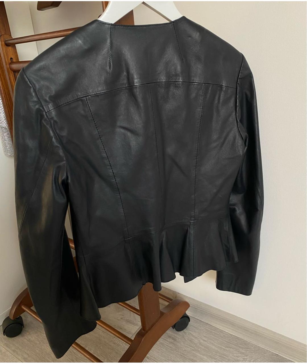 MAX&CO Черная кожаная куртка, фото 2
