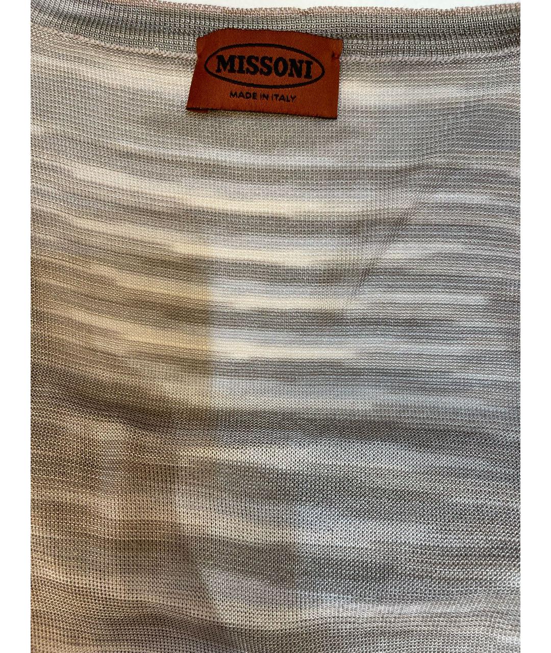 MISSONI Мульти шелковая блузы, фото 4