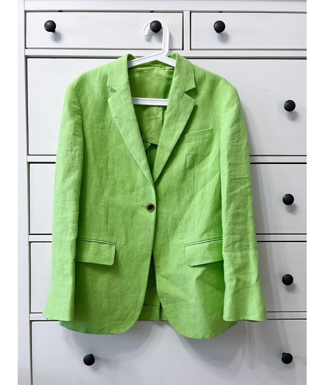ARKET Зеленый льняной жакет/пиджак, фото 2