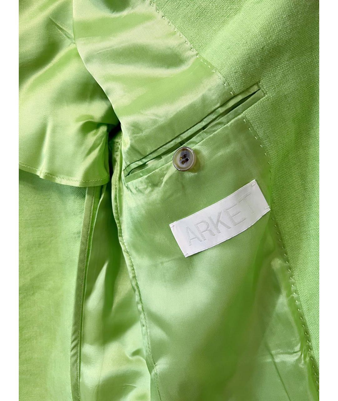 ARKET Зеленый льняной жакет/пиджак, фото 7