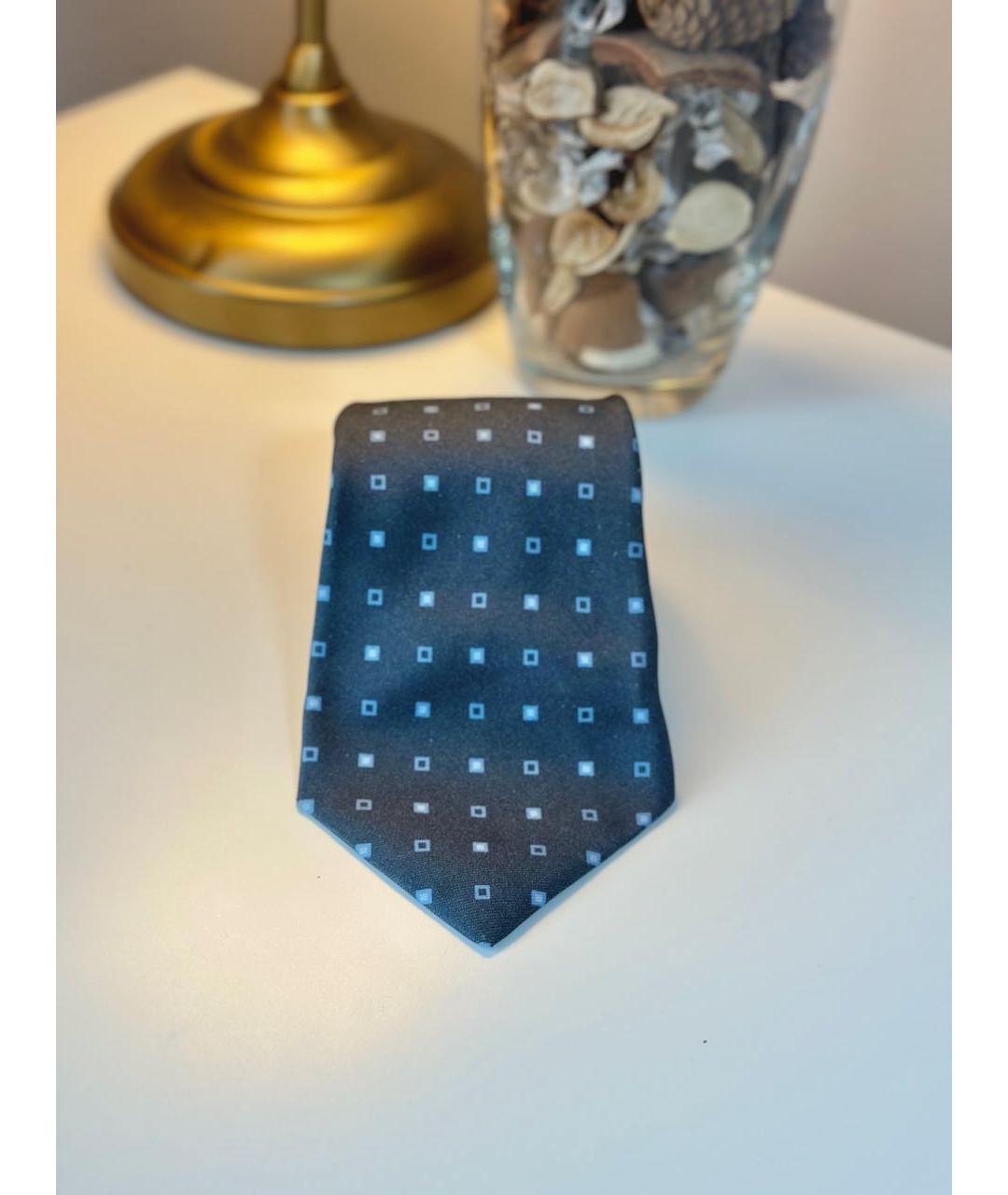 KITON Серый шелковый галстук, фото 3