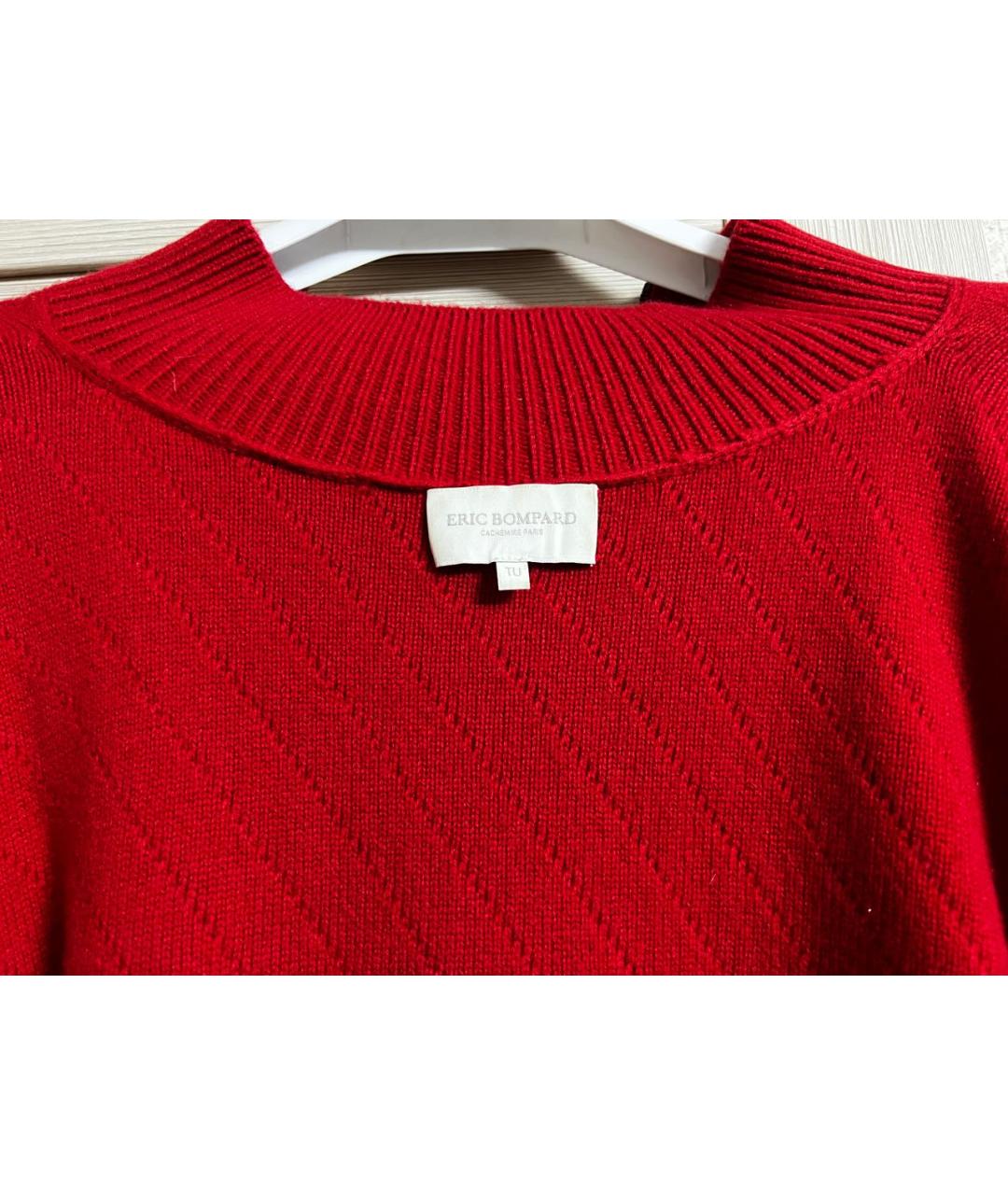 ERIC BOMPARD Красный кашемировый джемпер / свитер, фото 3