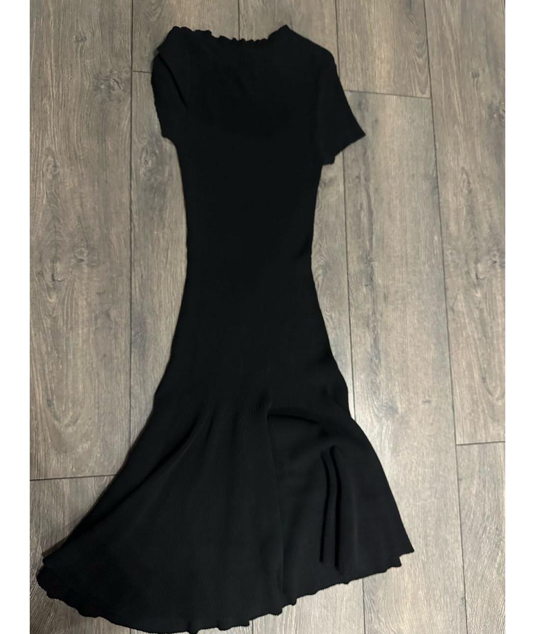 LOUIS VUITTON Черное вискозное вечернее платье, фото 2