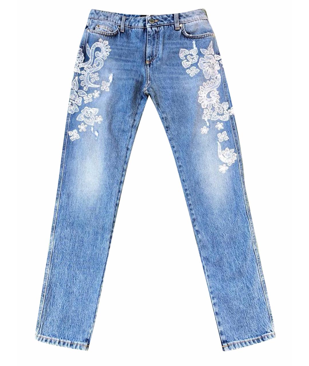ERMANNO SCERVINO Синие прямые джинсы, фото 1