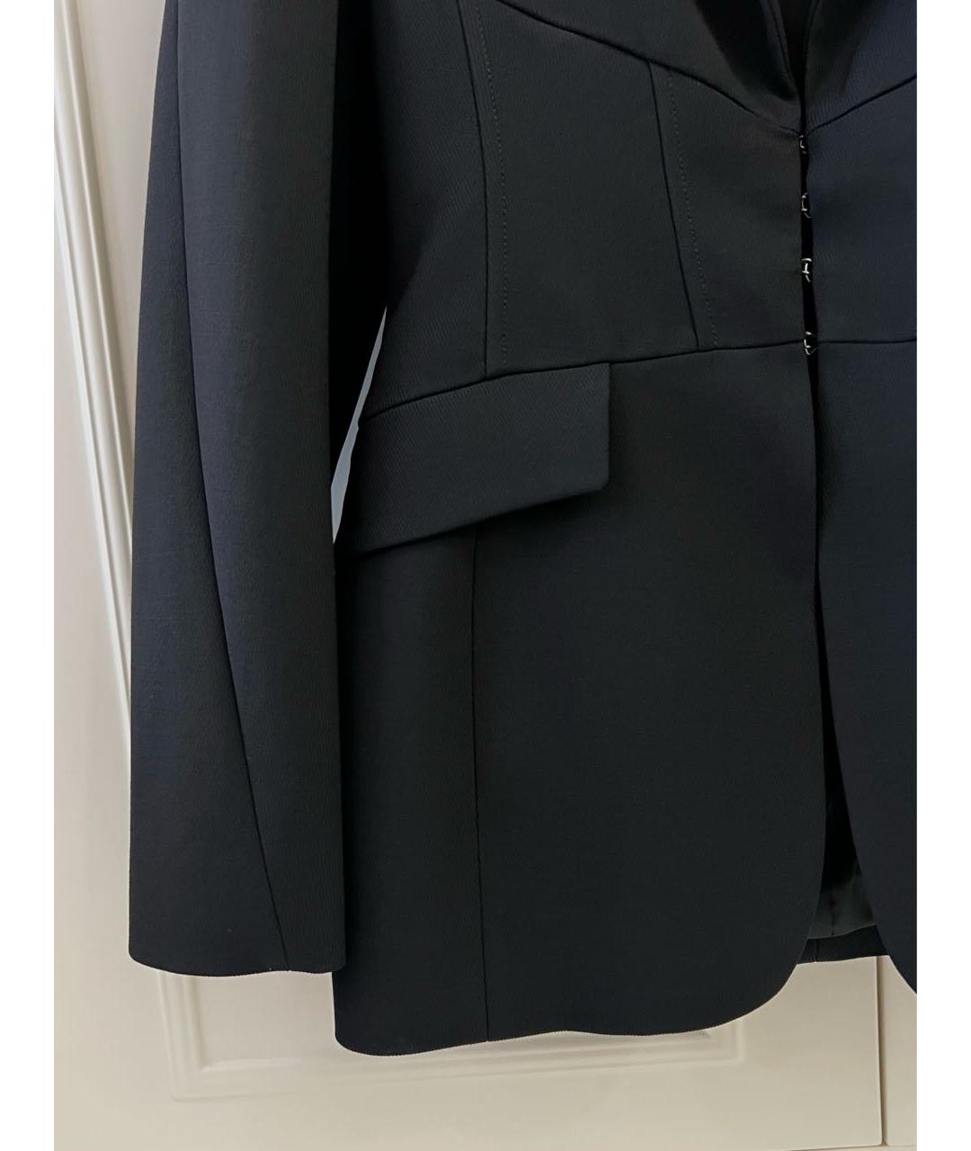 MUGLER Черный шерстяной жакет/пиджак, фото 4