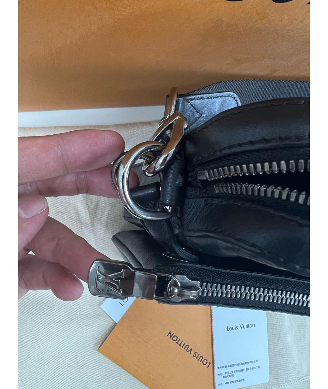 LOUIS VUITTON PRE-OWNED Черная сумка на плечо из искусственной кожи, фото 5
