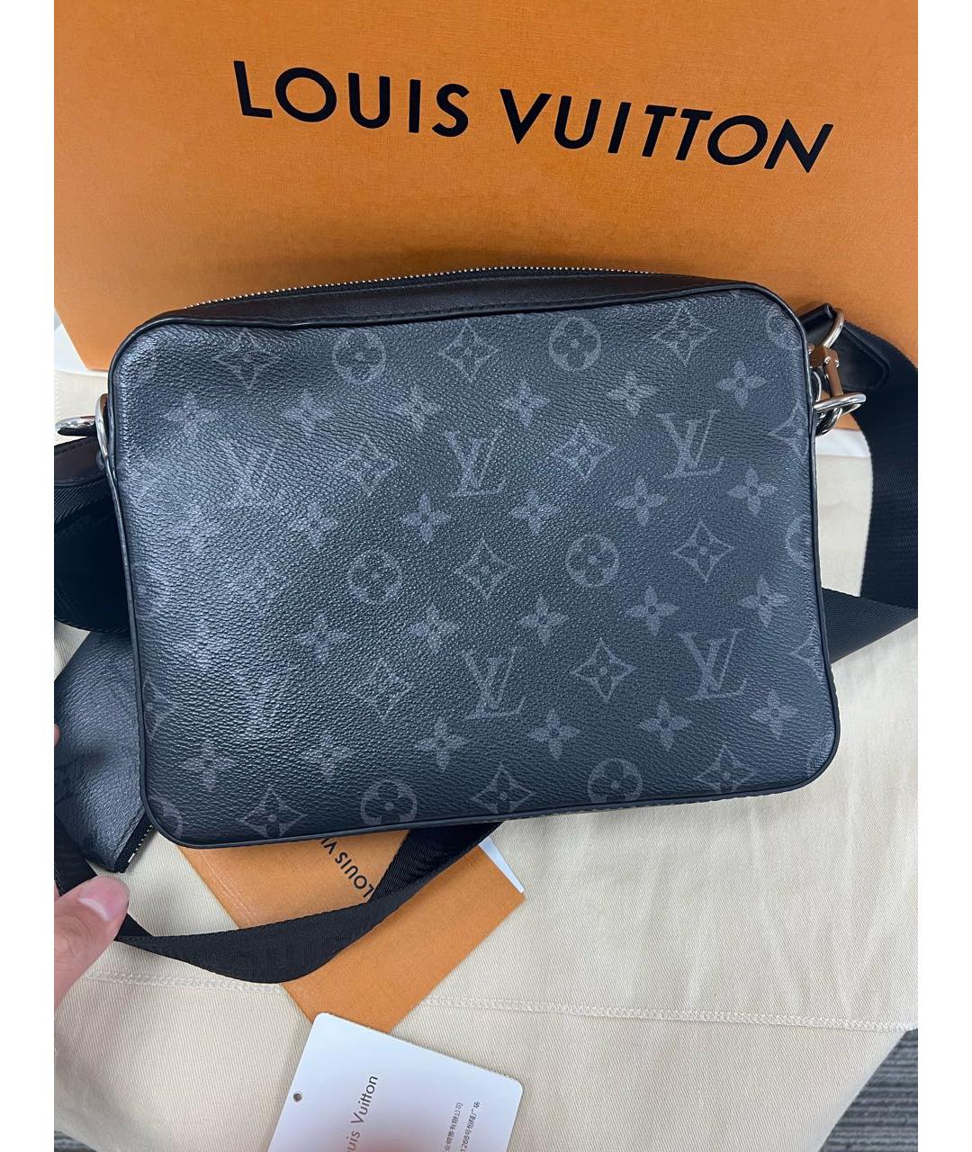 LOUIS VUITTON PRE-OWNED Черная сумка на плечо из искусственной кожи, фото 2