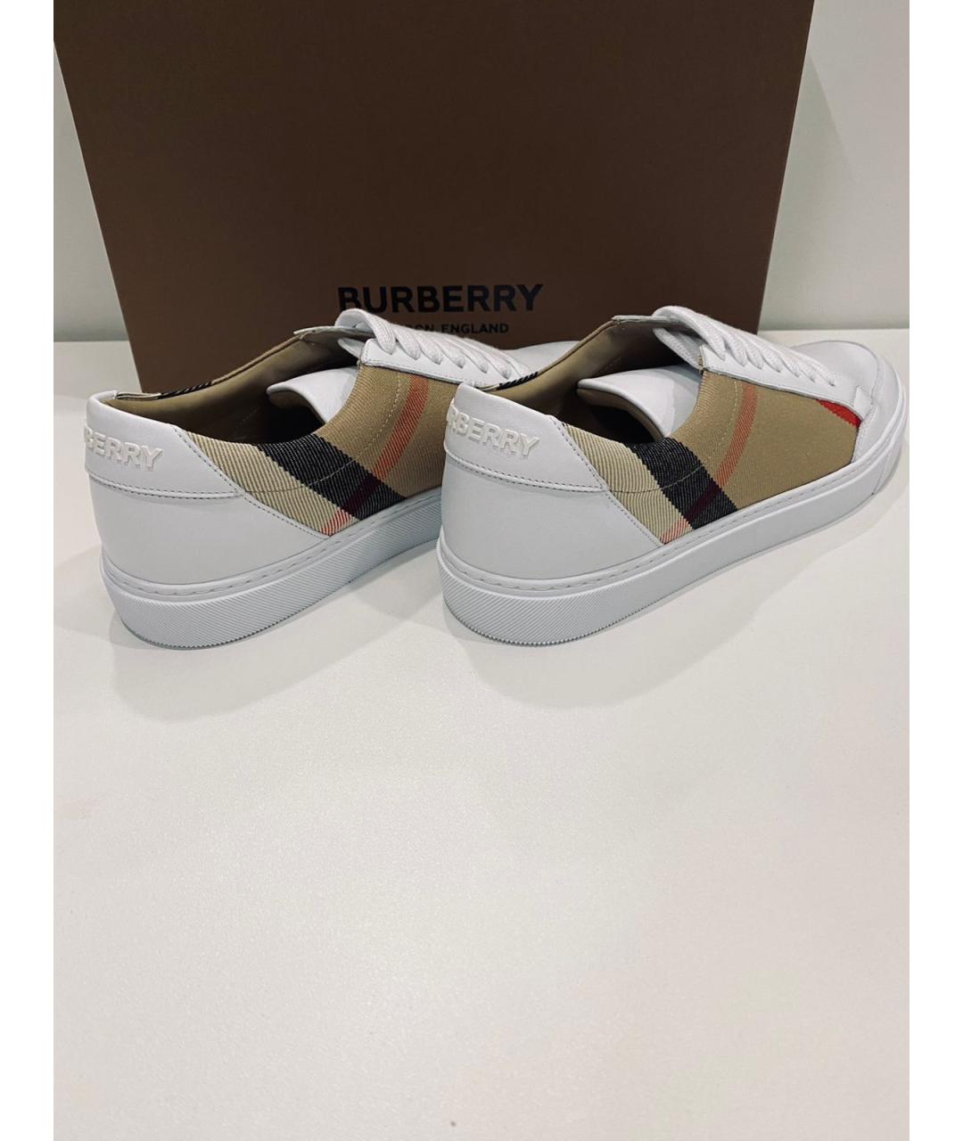 BURBERRY Кожаные кроссовки, фото 2