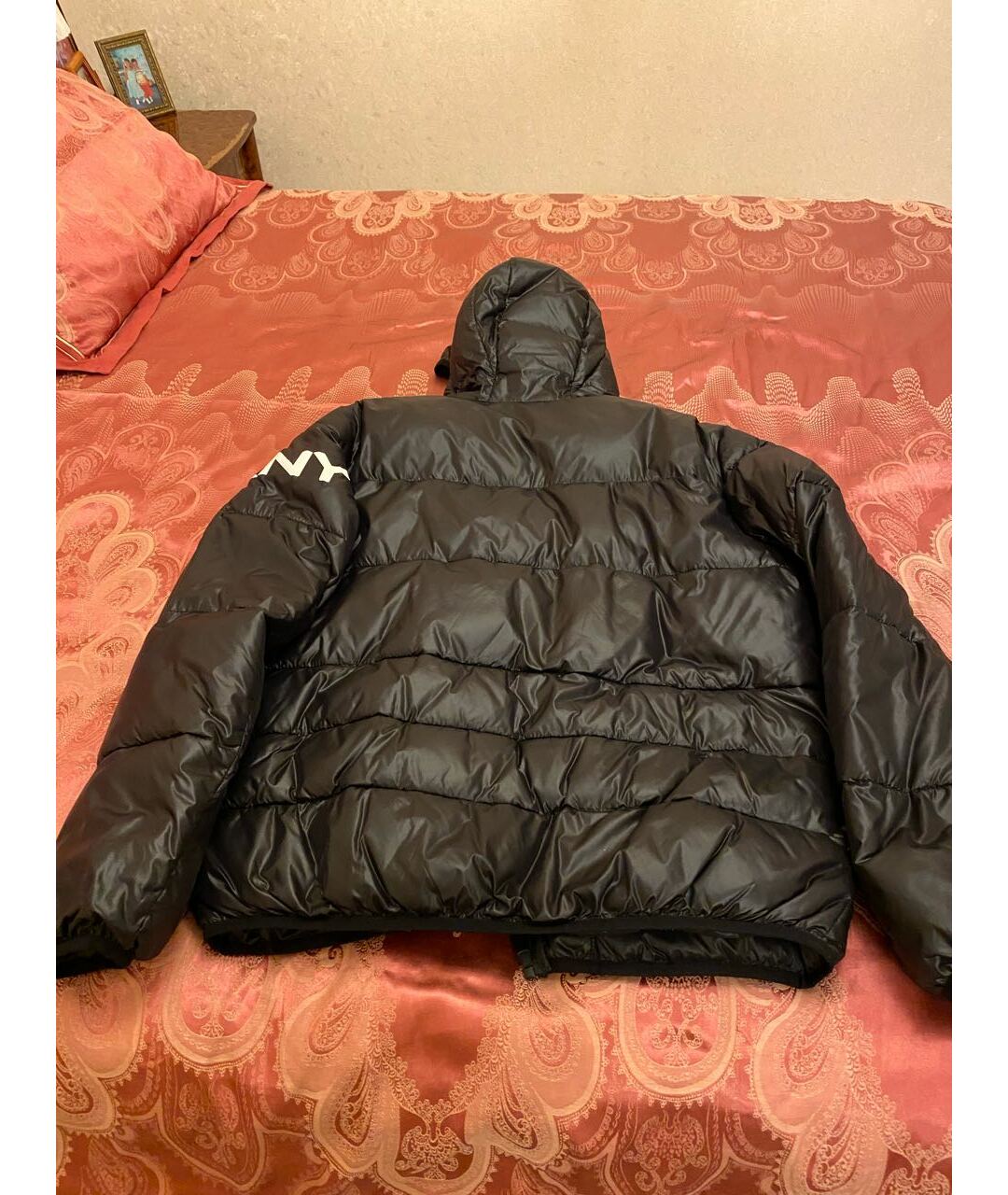 DKNY Антрацитовая полиэстеровая куртка, фото 2